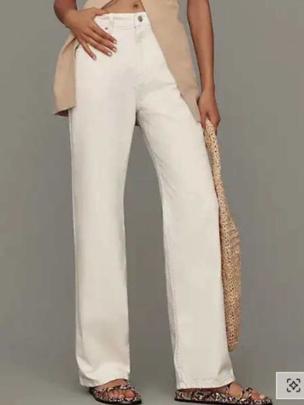 Reformation val 90s mid-rise straight jeans cream